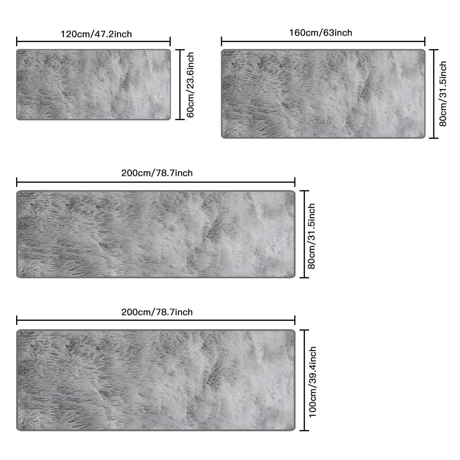 Nordic Style Home Decorative Rug, Soft Area Rug for Bedroom or Window Seat, Long Wool Floor Mat with Simple Design, Full-Coverage Rug for Living Room, Girl'S Room Decor #GLOBAL PICKS